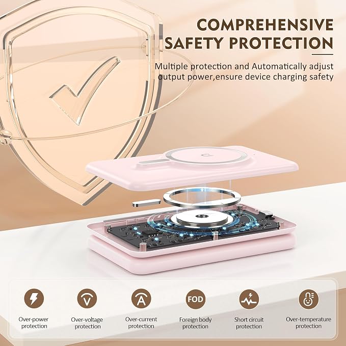 3 in 1 Wireless Charging Station for iPhone 17 16 15 14 13 12 Pro Max Plus – Foldable Magnetic Charger Pad for Apple Watch Series & AirPods – Fast Wireless Charging Dock for Travel & Home - Image 3