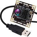 ELP Sony IMX323 Sensor Mini Low Light Wide Angle USB Camera Module with 100degree No Distortion Lens HD 1080P 0.01Lux USB2.0 Video Webcam Board UVC H.264 PC Camera for Computer, Laptop by ELP
