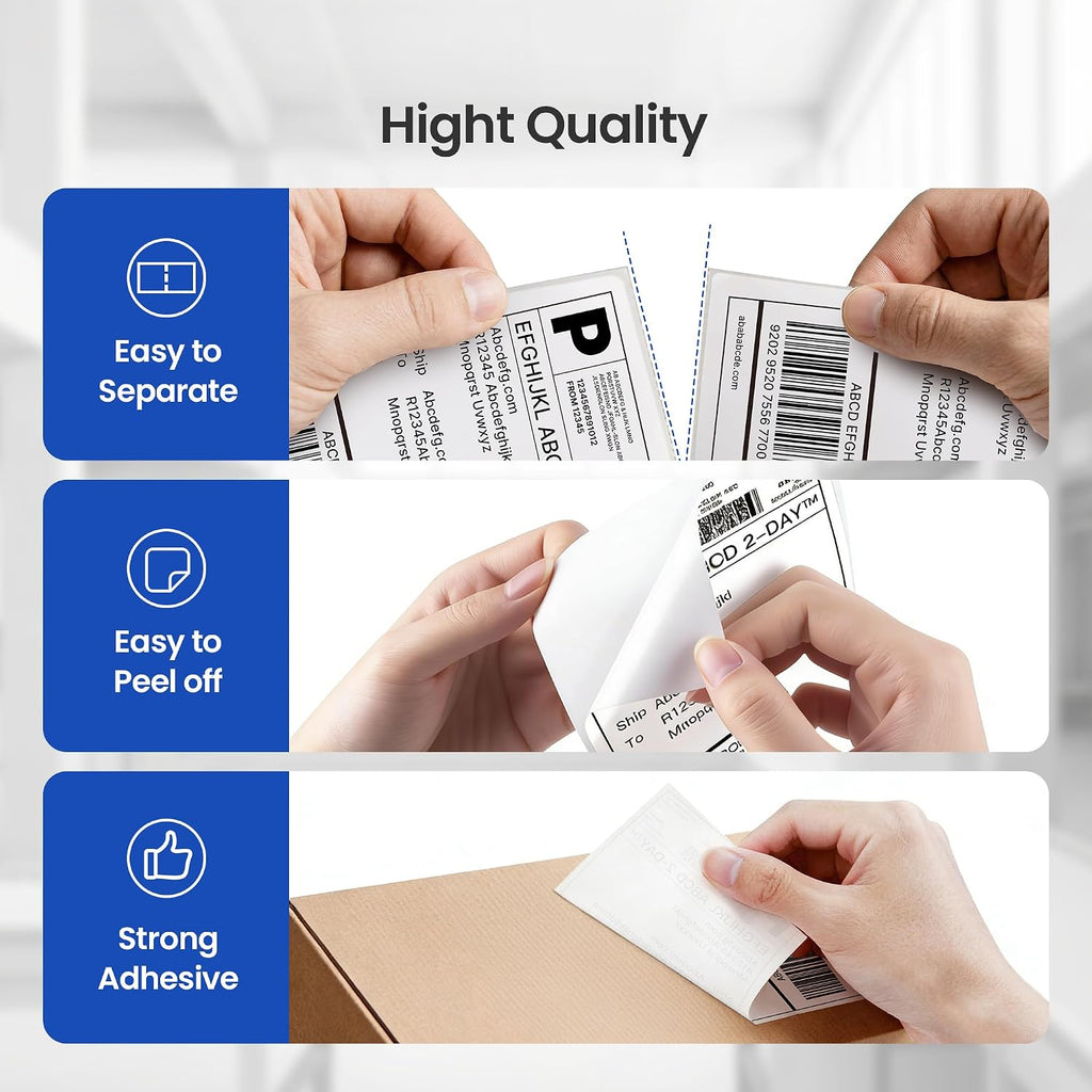4x6 Thermal Labels, Pack of 500 Fanfold Shipping Labels for Printer - Image 6