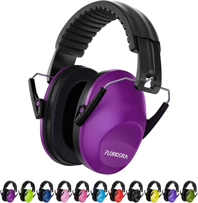 Floriogra Noise Cancelling Headphones for Kids/Toddler 28dB SNR Ear Muffs | Kids Ear Protection Noise Reduction Earmuffs for Children, Hearing Protection for Monster Jam, Concerts, Fireworks, Autism by Floriogra