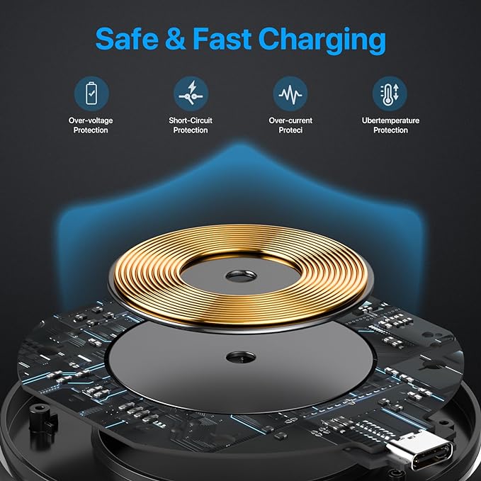 Wireless Charger 30W, 30W Fast Wireless Charging Pad For iPhone 15 14 13 12 11 X 8, Samsung Wireless Charger For Galaxy S24/S23/S22/S21/S20/S10/S9/S8/Note20/10/9/8, Air Pods/Galaxy Buds, Pixel/LG G8 7 - Image 5