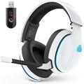 AOC 2.4GHz Wireless Gaming Headset for PS5, PS4, PC, Switch, 45Hr, White | Bluetooth 6.0 Gaming Headphones with Noise Canceling Mic, 7.1 Virtual Surround, Great for Fortnite & Call of Duty/FPS Gamers by AOC