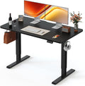 FEZIBO Standing Desk 48 × 24 Inch Electric Height Adjustable, Black | Sit and Stand Up Adjustable Desk, Home Office Computer Desk with 3 Customizable Memory Presets by FEZIBO
