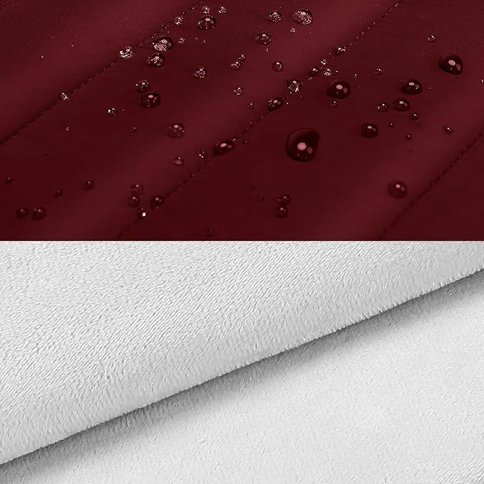 MOSISO Laptop Case 13.3 inch,13-13.3 inch Puffy Laptop Sleeve Carrying Case | Compatible with MacBook Neo/Air 13.6/Pro 13/14, HP Dell ASUS Lenovo, Polyester Horizontal Bag with Small Case, Red - Image 4