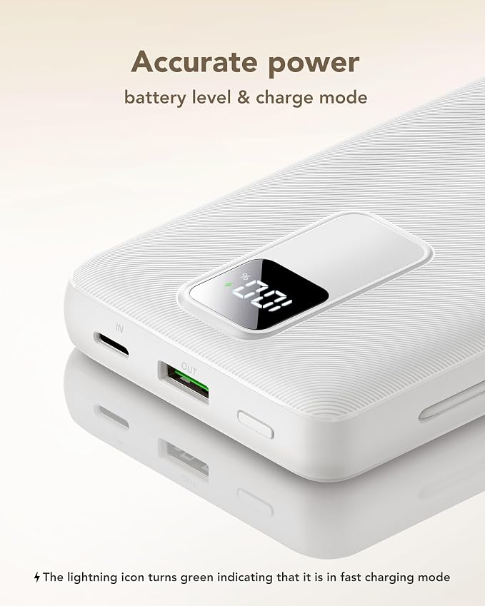 charmast 20000mAh Portable Charger with Built-in Cables and AC Wall Plug | 20W Fast Charging Power Bank, Power 3 Devices at Once, Family Travel Essential Battery Pack for iPhone, Samsung, Android - Image 8