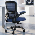 TRALT Office Chair - Ergonomic Desk Chair with Adjustable Lumbar Support, Mesh Computer Chair, Executive Chair for Home Office Comfortable Lumbar Support (1, Deep Blue) by TRALT