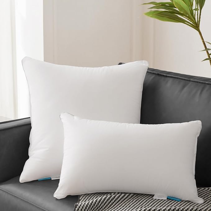 Oubonun 30"x30" Throw Pillow Insert – 100% Cotton Cover, Plush and Supportive Decorative Pillow Insert, Cushion Inner for Couch, Sofa, Bed, Chair- Pack of 1 - Image 8