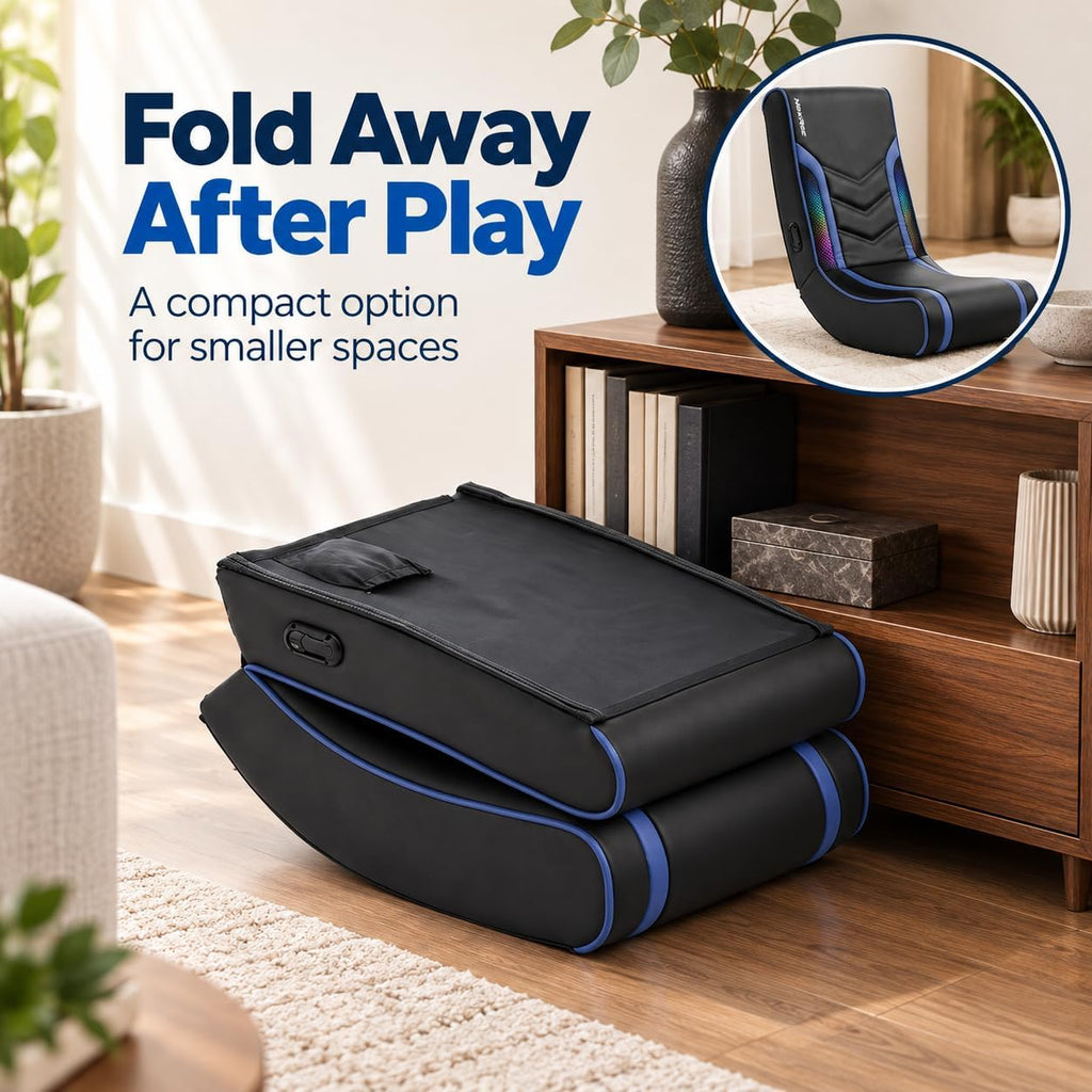 Folding Rocking Gaming Floor Chair No Wheels, Video Game Rocker Chair , - Image 7