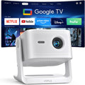 【Official Licensed Google TV】VOPLLS 4K Smart Outdoor Projector with WiFi and Bluetooth, VOPLLS Projectors with Dolby/Auto Focus, Portable Movie Phone Wireless Gaming Proyector for Bedroom (Upgrade) by VOPLLS