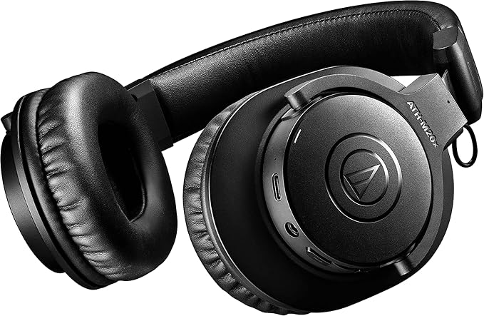 Audio-Technica ATH-M20xBT Wireless Over-Ear Headphones, Black - Image 3