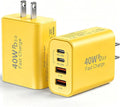 USB C Wall Fast Charger Block, 40W 4-Port Type C Chargers Fast Charging Blocks PD Power Charger Adapter+QC 3.0 USB Multiport Charger Brick for Phone 17/16/15/14/13/12 Pro Max, i-Pad, Galaxy S25-2Pack by Duloch