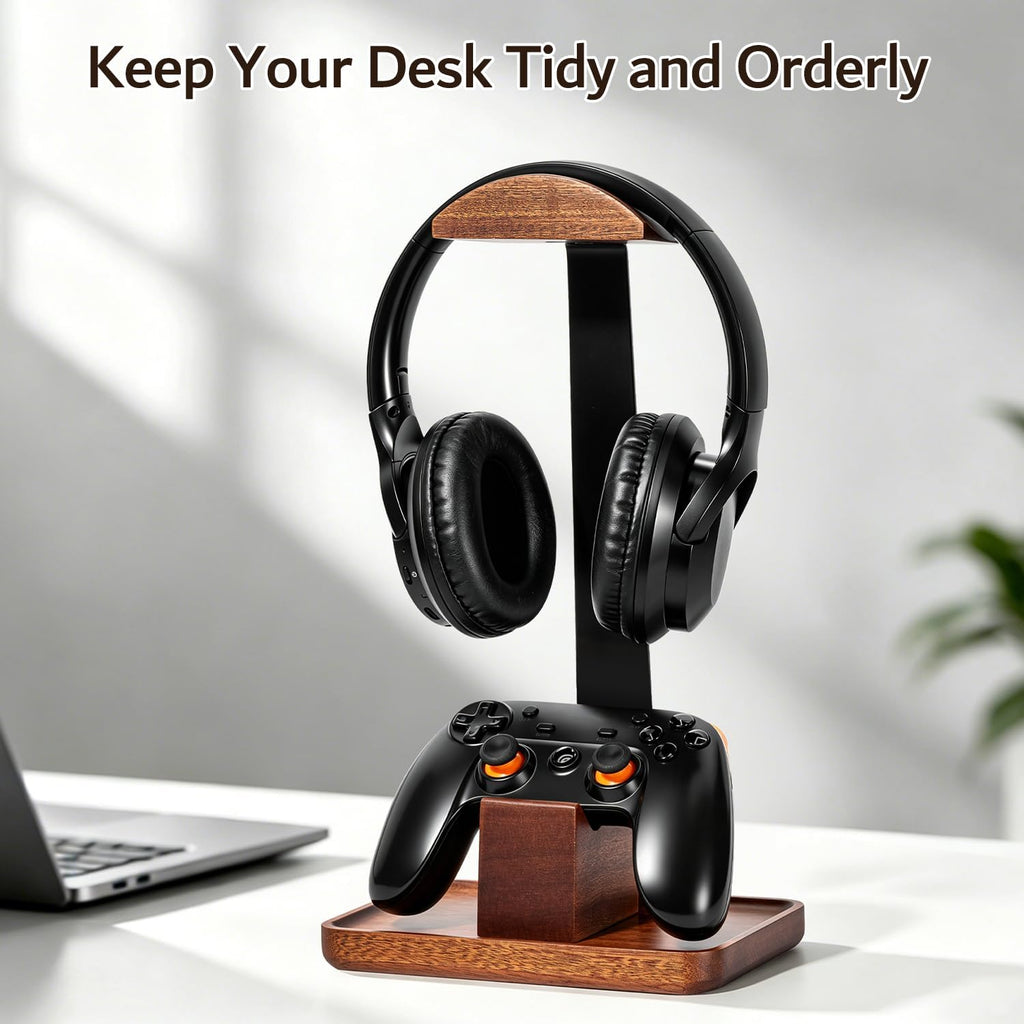 Headset Stand with Gaming Controller Holder - Image 2