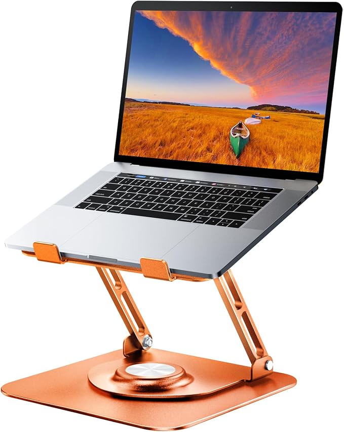 Laptop Stand for desk(360°Rotating),Aluminum laptop Riser for 10-16"Laptops | Adjustable Multi-Angle Ergonomic Laptop Stand, Foldable Portable for Home Office, Fits MacBook Air Pro Dell HP Laptops by JOYEKY