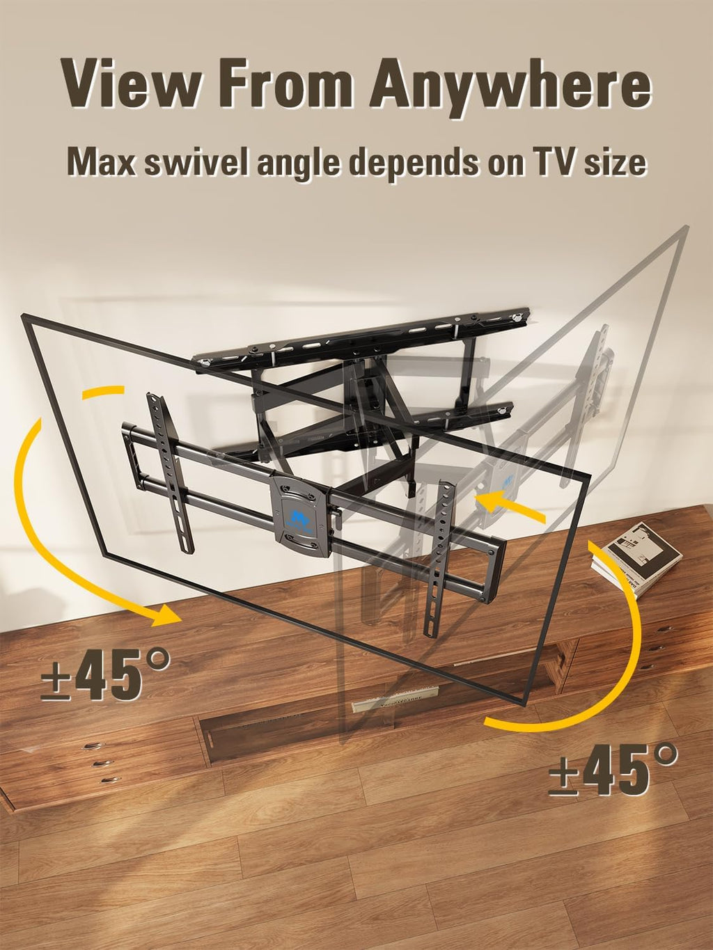 Mounting Dream UL Listed Full Motion TV Wall Mount for Most 42-84 Inch TVs - Image 5