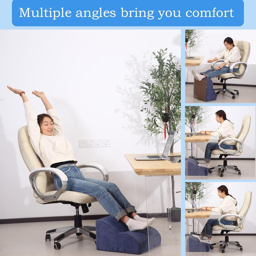 Foot Rest for Under Desk at Work.Multifunctional 3-Tier Foot Stool - Image 5