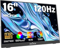 InnoView 16" Portable Monitor 120Hz 2.5K QHD 2160x1600 100% sRGB Laptop Screen Extender | 2 x Type-C & HDMI Portable Monitor for Macbook/Switch/PS5/Xbox(Adapter Excluded) by InnoView