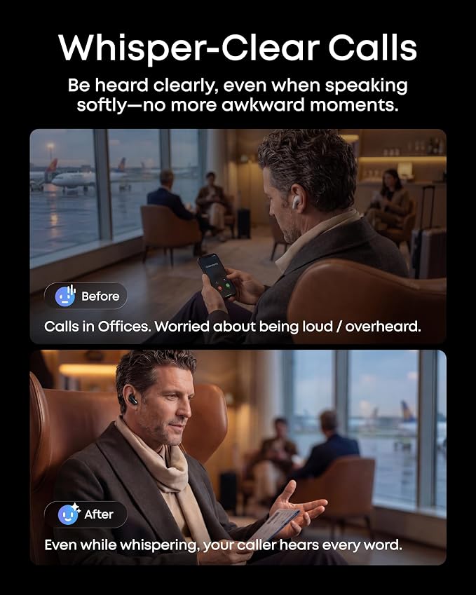 Soundcore Liberty 5 Pro Max by Anker Wireless Earbuds, AI Note-Taker | 120 free mins/mo, membership for more, ANC, Smart Case, 5-min charge for 4 hrs playtime, whisper-clear calls for meetings - Image 7