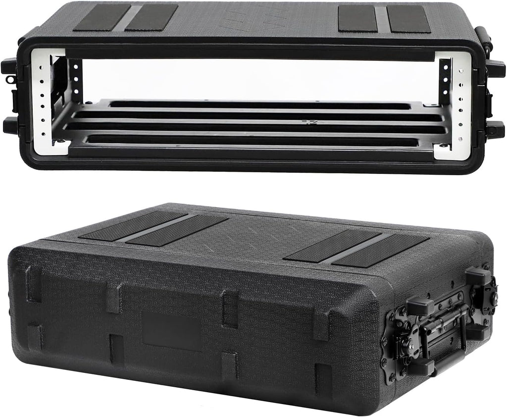 Diandian 2U Rack Case Shallow 11" Depth, Rackmount Flight Case Shock Mount - Image 4