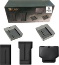 Tesla Model Y Juniper Center Console Organizer Tray 5-Piece Set, 2025 2026 Model Y Armrest Storage Box & Hidden Lower Tray, Secret Privacy Compartment, Non-Slip ABS Insert - Black by Unknown