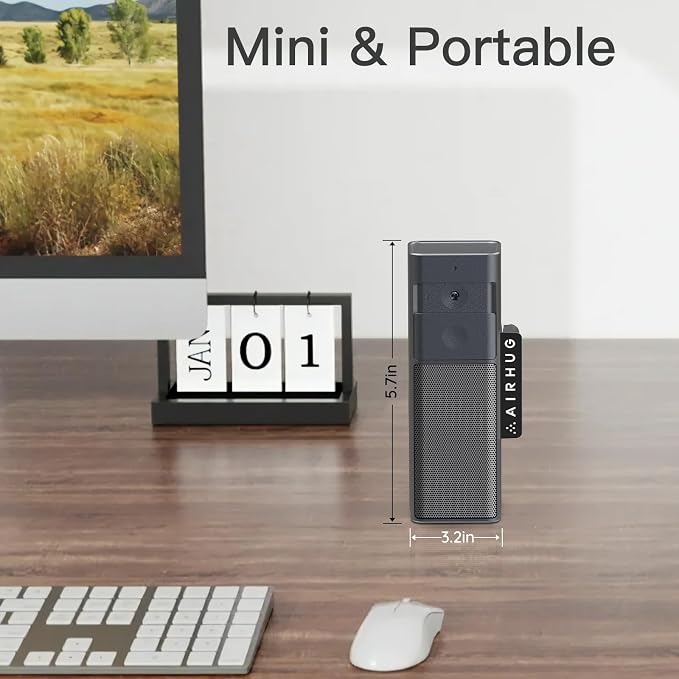AIRHUG 3 in 1 1080P Webcam with Microphone & Speaker | Built-in Privacy Cover, USB Camera, Video Conferencing/Online Class/Gaming Live - Image 8