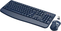 Wireless Keyboard and Mouse Combo, Full-Sized 2.4GHz Wireless Keyboard with Comfortable Palm Rest and Optical Mouse for Windows, Mac OS PC/Desktops/Computer/Laptops (Starry Blue) by QUASIO
