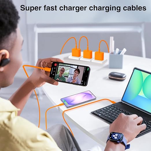 60W USB C Quick Wall Charger Block for Galaxy S26 Android Phones, 3Pack Super Fast Charger Adapter with Bulk 3/6/10FT Long USB C Charging Cable Cords for Samsung Galaxy S26+/S25/S24/S23 Ultra - Image 5