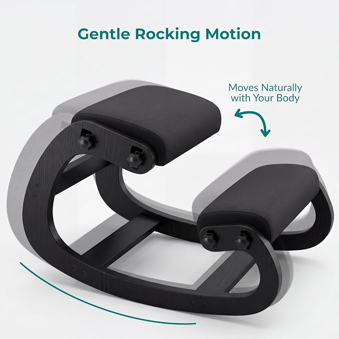 Ergonomic Kneeling Chair with Adjustable Seats - Knee Chair for Posture Correction & Kneel Rocking Stool for Desk - Back Pain Relief for Home and Office, Supports 250 pounds - 5 Years Warranty - Image 6