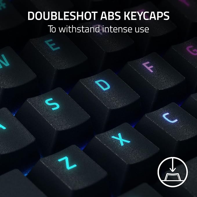 Razer BlackWidow V4 Mechanical Gaming Keyboard, Yellow Linear Switches | Chroma RGB, 6 Dedicated Macro Keys, Magnetic Wrist Rest, Doubleshot ABS Keycaps - Image 6