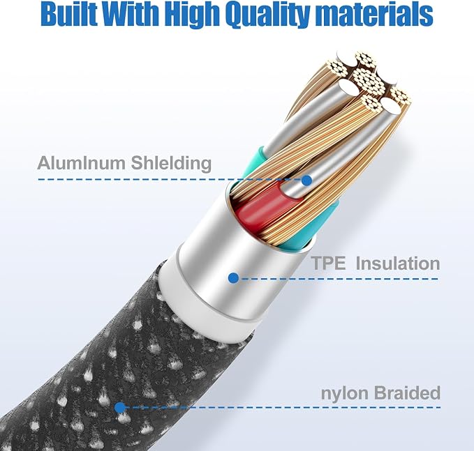 USB C to C Charging Cable 10ft, 60W Fast Type C to C Charger Cord Long for Apple iPhone 17 Pro Max/17 Air/16 Pro Max/15 Plus, MacBook Pro 2021/2020/2019,iPad 12.9/11 inch/Mini/Air 5/4,Samsung Galaxy - Image 4