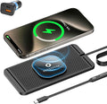 Magnetic Wireless Car Charger Pad, REESTECQI 15W Wireless Charging Pad for Magsafe Charger Wireless Charger for Car Non Slip Type C with 40W Car Charger for iPhone 17/16/15/14/13/12 (1M Cable) by REESTECQI
