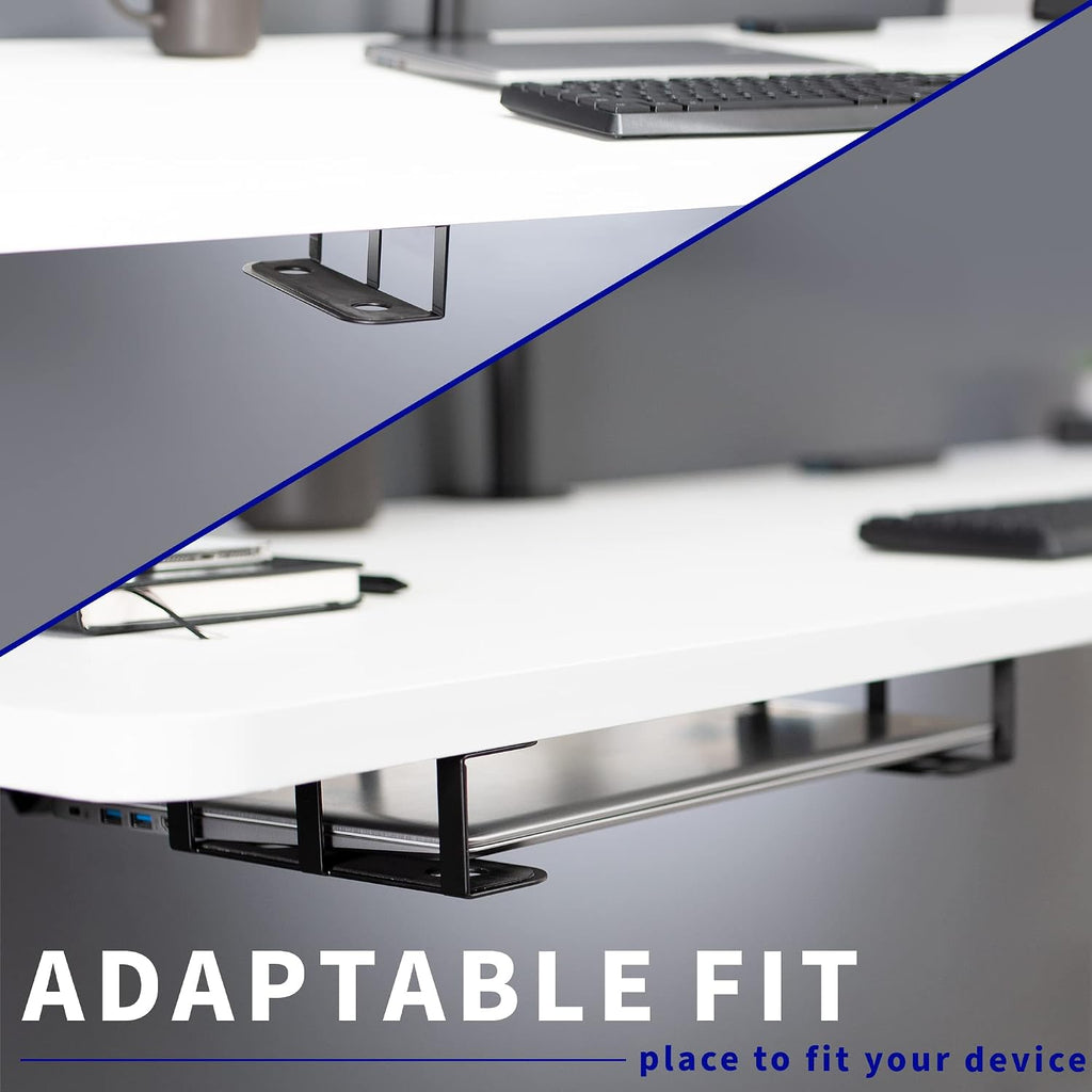 VIVO Black Under Desk Laptop Storage Mount, Mount-UDLS1 - Image 8