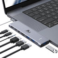 USB C Hub for MacBook Pro, Multiport Adapter MacBook Accessories by LIONWEI