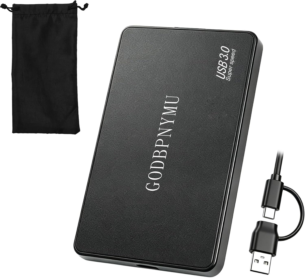 500GB External Hard Drive,Compact Portable Hard,USB 3.0/USB C by GODBPNYMU