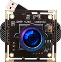 ELP Sony IMX323 Sensor Mini Wide Angle USB Camera Module with Microphone 170degree Fisheye Lens HD 1080P 0.01Lux Low Light Video Audio PC Camera UVC H.264 USB2.0 Embedded Webcam Board for Computer by ELP