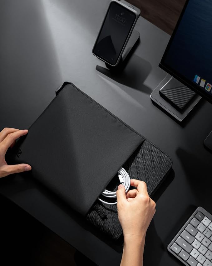 tomtoc Slim Laptop Sleeve for 15-inch MacBook Air M5/A3448 2026, M4/A3241 | M3/A3114, M2/A2491, Water-Resistant Laptop Case Bag for 15-inch Surface Laptop 7th(Copilot+ PC)/6/5/4, Minimalist Design - Image 9