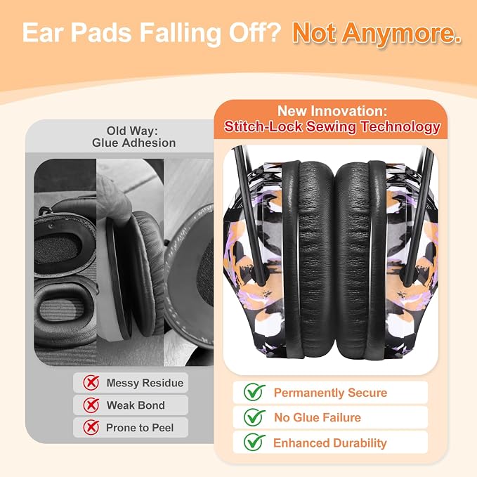 ZOHAN EM030 Kids Ear Protection, Noise Cancelling Headphones Ear Muffs for Autism Sensory, Safety Noise Reduction Hearing Protection for Monster Truck/Concerts/Fireworks/Air Shows - Image 2
