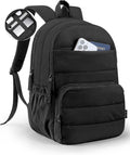 Uselike Travel Backpack for Women, 15.6 Inch Laptop Backpack, Quilted College Bookbag, Cute Work Backpacks, Water Resistant (Black) by Uselike