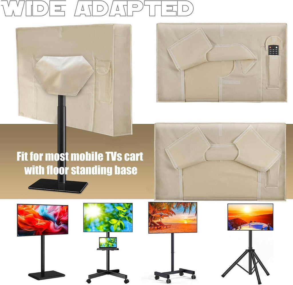 IC ICLOVER 43 inch Mobile TV Stand Cover, Outdoor TV Cover on Rolling Stand - Image 7