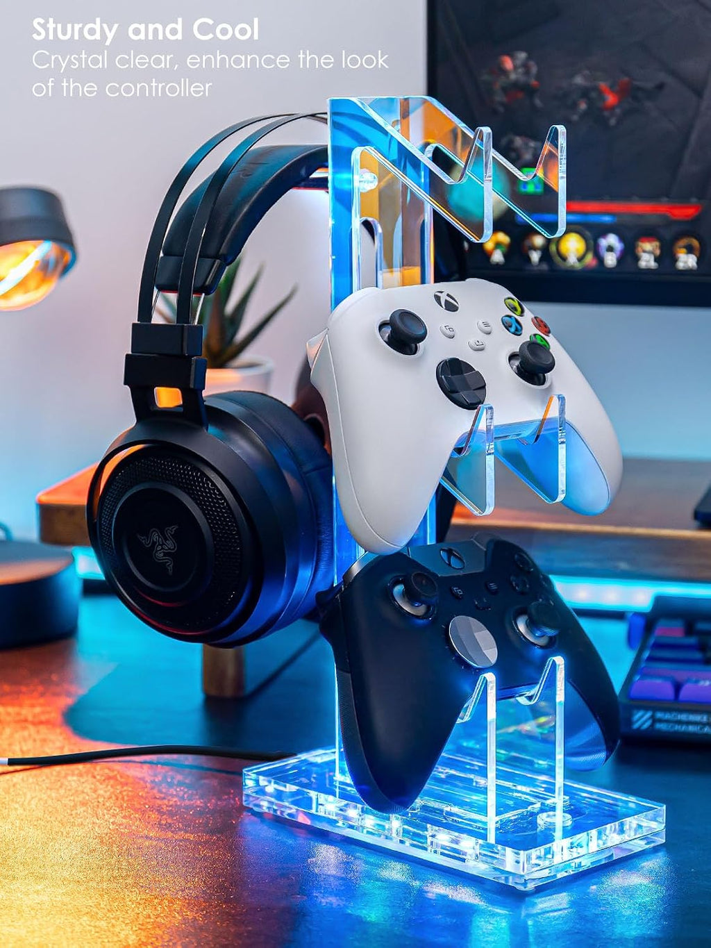 OAPRIRE RGB Controller and Headset Stand with 21 Light Modes, 3 Tier - Image 7