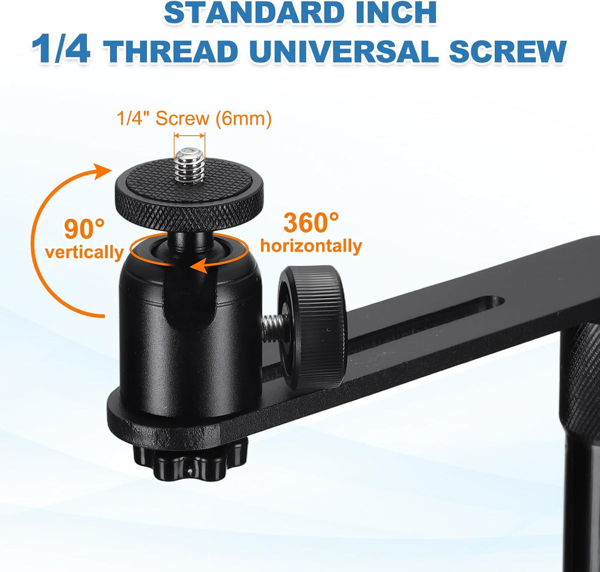 MECCANIXITY Plug-in Bed Sofa Projector Stand Black No-Drill 80mm / 3.15"(L) - Image 3