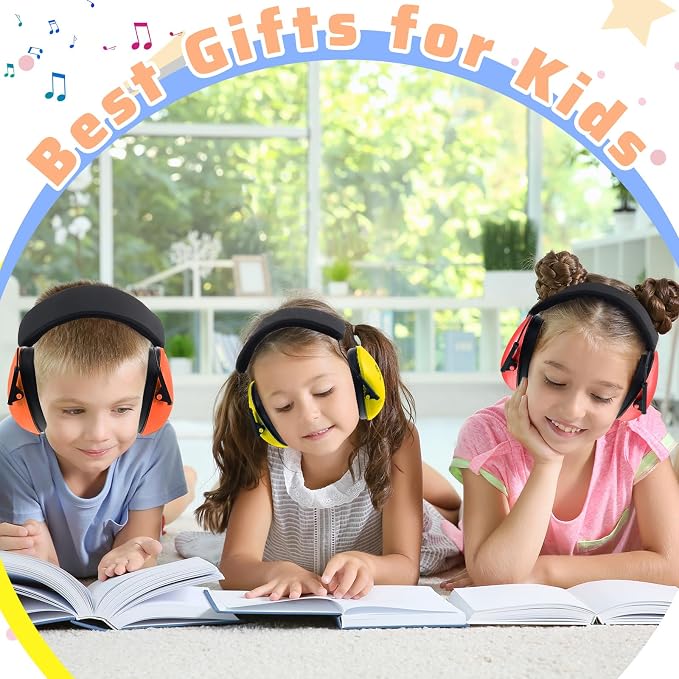 6 Pcs Noise Cancelling Headphones Kids Adult Ear Muffs Bulk, Ear Protection 27dB Noise Reduction Hearing Earmuff(Elegant Style,Candy Color) - Image 7