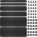 6 Pcs 1U,2U,4U Blank Panel Metal Rack Mount, 19 Inches, Filler Panel Mount Spacer Rack Blanking Panel Kit for Enclosure Server Rack Cabinet Black by SKKKBA