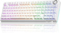 SOLAKAKA KI99 Pro 96% Wireless Mechanical Keyboard, RGB Gaming Keyboard, Hot-Swappable Pre-Lubed Switches, Gasket Structure Creamy Keyboards (Contour-Style White, Non-Silent Version) by SOLAKAKA