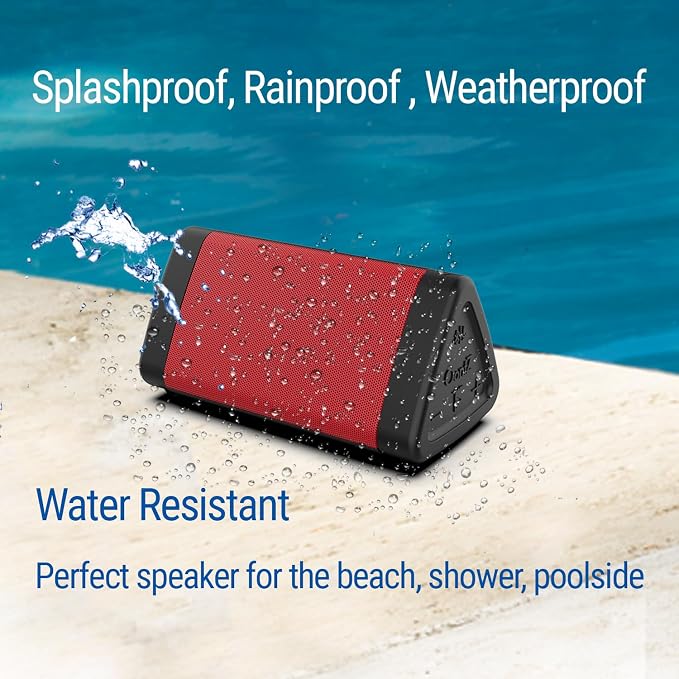OontZ Angle 3 Gen 4 Portable Bluetooth Speaker, 12W, 24-Hour Playtime, Red | Compact 12W Bluetooth speaker with clear sound,100-ft range, IPX5 waterproof, AUX Input, USB-C Charging Cable. - Image 5
