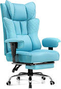 GTPLAYER Big and Tall Office Chair Wide Ergonomic Gaming Chair with Deluxe Embossing Designed Leather with Foot Rest,150°Reclining Adjustable Soft Armrests Pocket Spring Back Support and Pillow by GTPLAYER