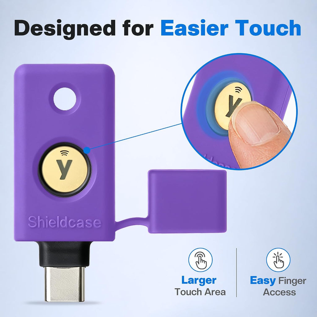 Silicone Case for YubiKey 5C NFC, Purple - Image 3