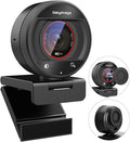 4K Webcam for PC Computer PDAF Autofocus with Built-in Microphone Windows | 1080P@60fps, Privacy Cover, Dual Noise Cancel Mics, 8X Digital Zoom, 78° FOV, Compatible Zoom Teams Twitch Google Meet by Galyimage