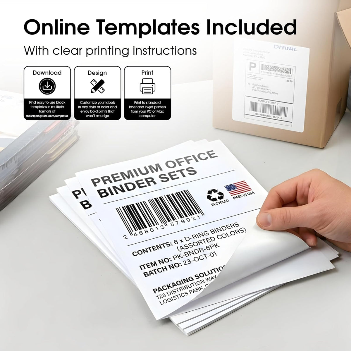 8.5" X 11" Matte White Full Sheet Labels (30 Sheets, 30 Stickers) - Image 3