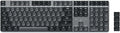 Satechi SM3 Mechanical Keyboard, White LED Backlit, Dark Gray/Gray | 108 Keys Full Size, Wired and Bluetooth, for Mac and Windows by Satechi