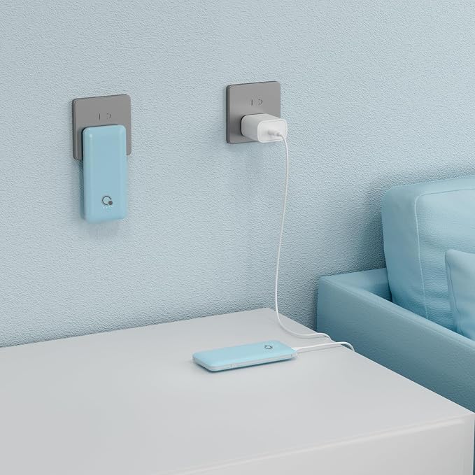 Portable Charger with Built-in Cables and AC Wall Plug, USB C External Battery Pack, 10000mAh Travel Essentials Power Bank Compatible with iPhone17/16/15/14/13, Samsung Galaxy, Pixel,Tablet and More - Image 4